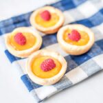 lemon curd & raspberry tarlets