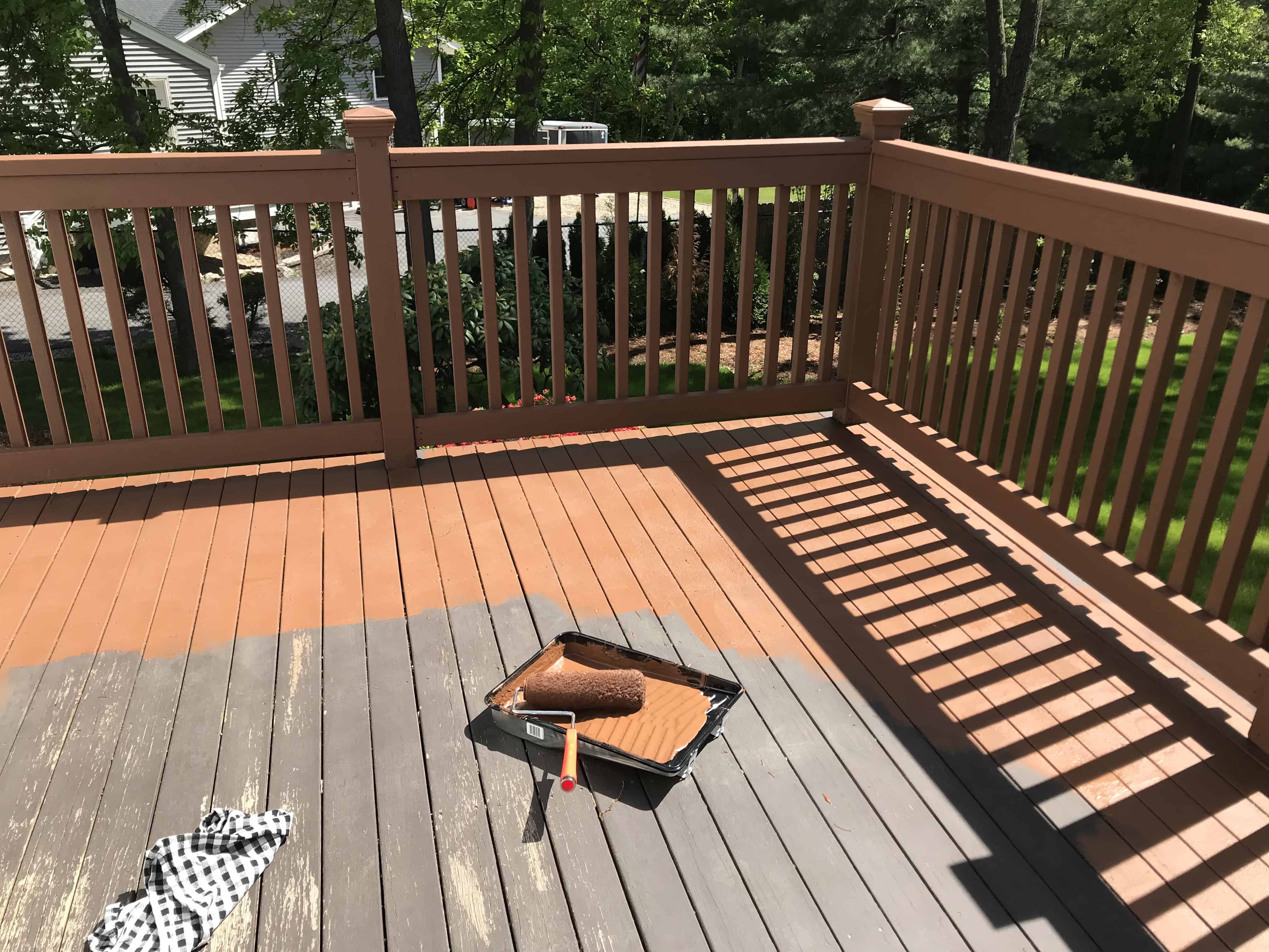 Behr DeckOver before and after
