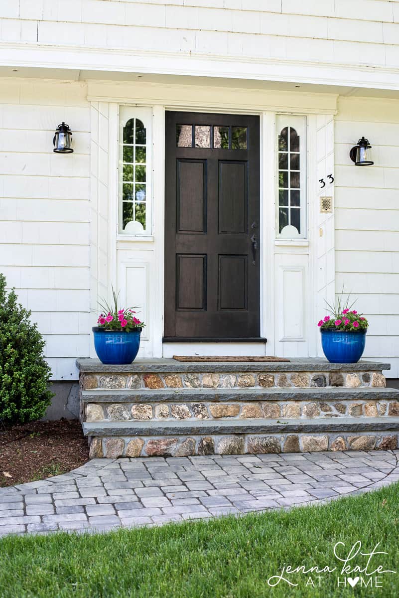 Sherwin Williams Tricorn Black front door