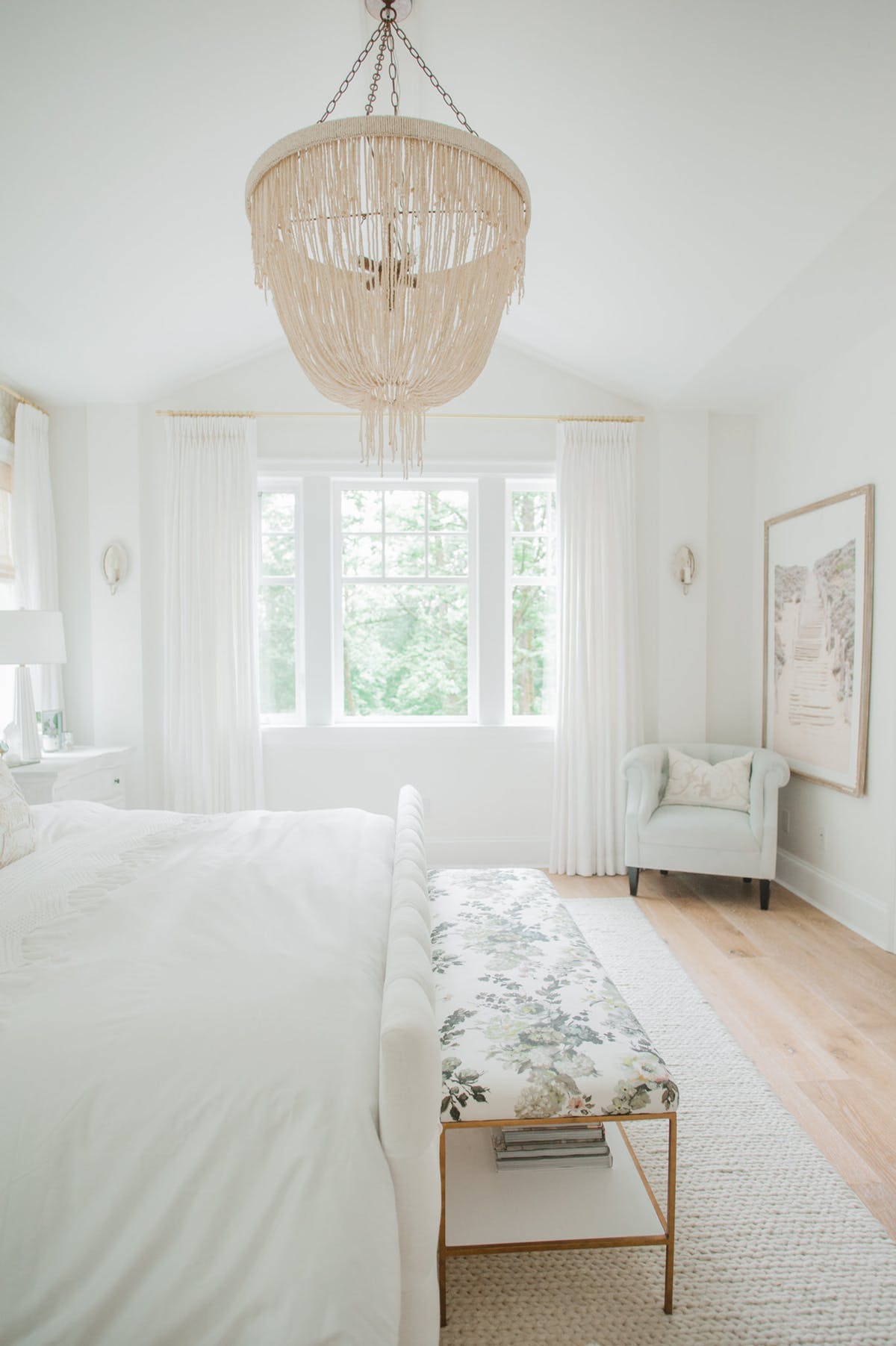 all white bedroom