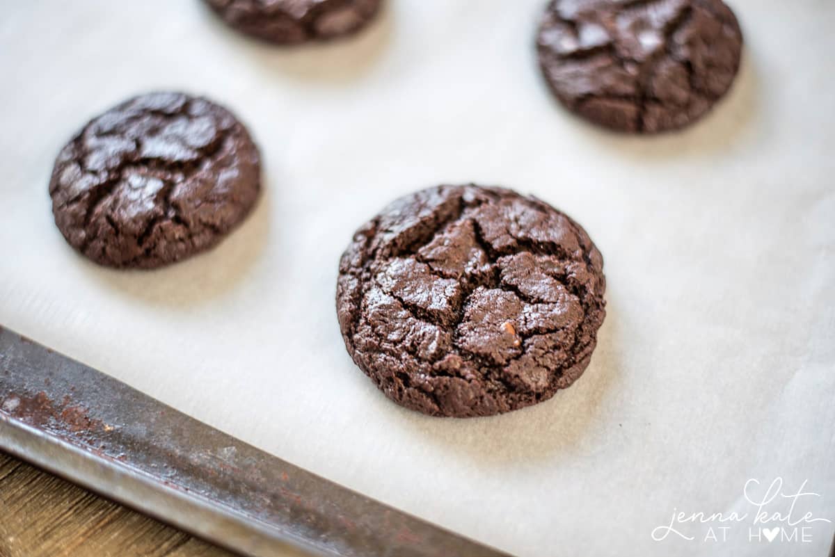 flourless double chocolate cookies with no refined sugar
