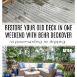 Restore your old deck in one weekend without stripping or power washing