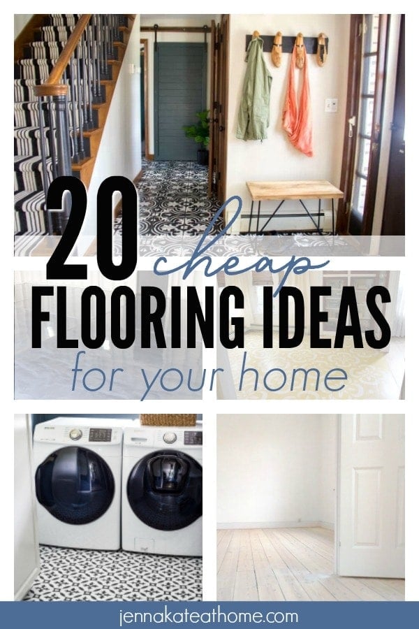 20 Cheap Flooring Ideas You Have to Try - Jenna Kate at Home