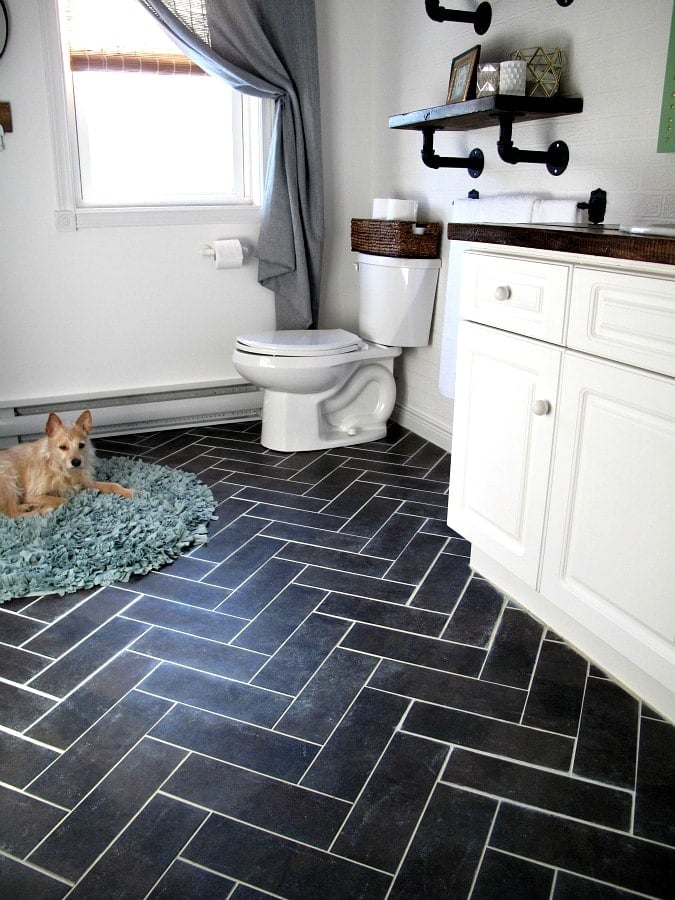 20 Flooring Ideas That Are, Hexagon Vinyl Flooring Bathroom