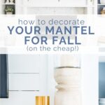 cheap fall mantel decor