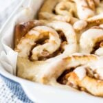 Forget Pillsbury cinnamon rolls. These homemade apple pie cinnamon rolls are the best thing you'll ever make!