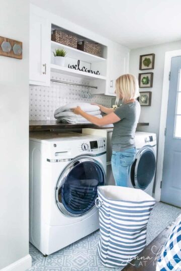 Laundry Room Makeover Reveal - Jenna Kate at Home