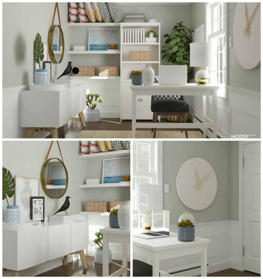 small home office design by Modsy