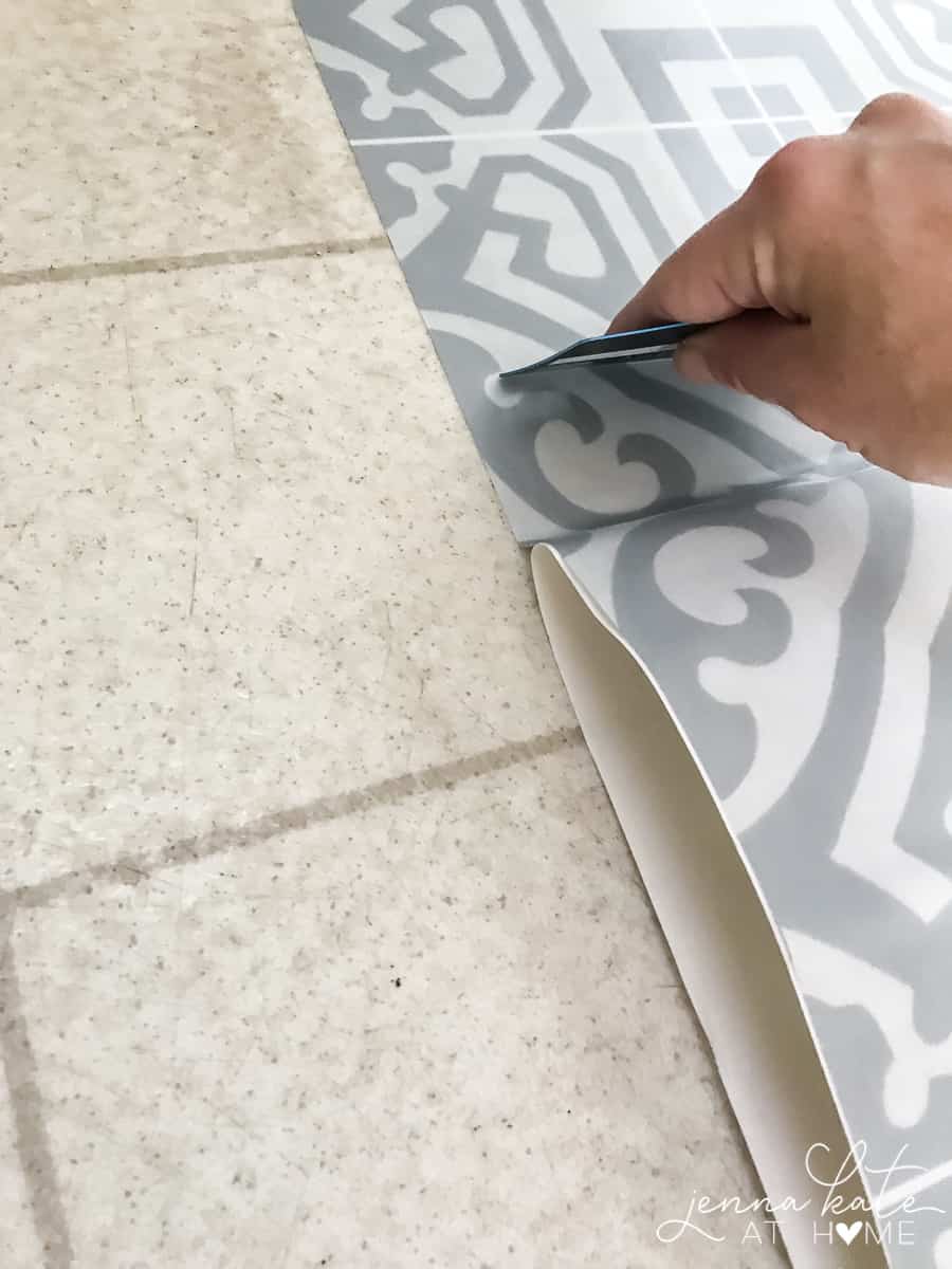 How to install vinyl floor sticker decals