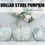 An easy dollar store pumpkin decorating craft using paper napkins