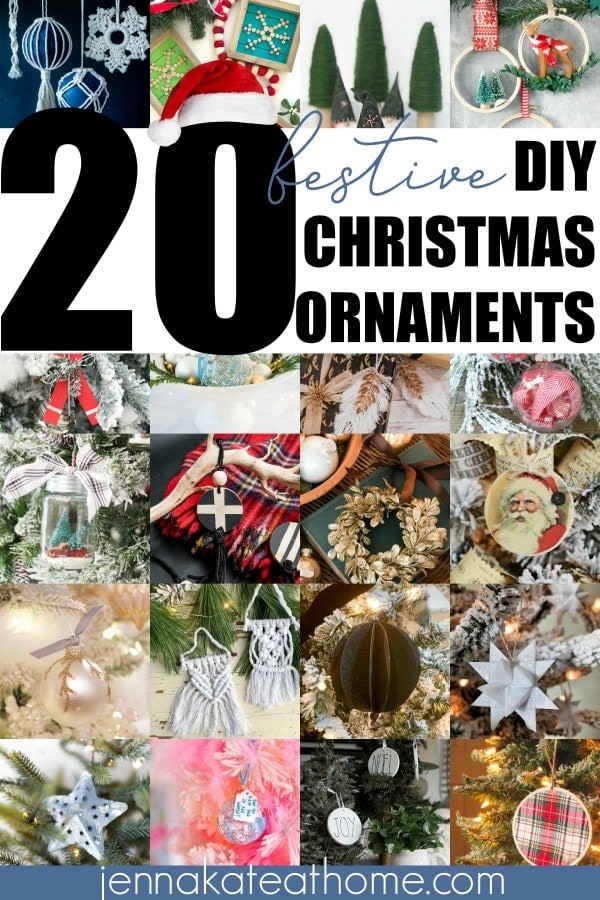 20 festive & beautiful DIY ornament ideas for you to make or sell this Christmas