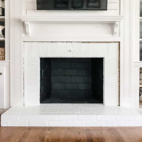 How to Paint a Brick Fireplace - Jenna Kate at Home