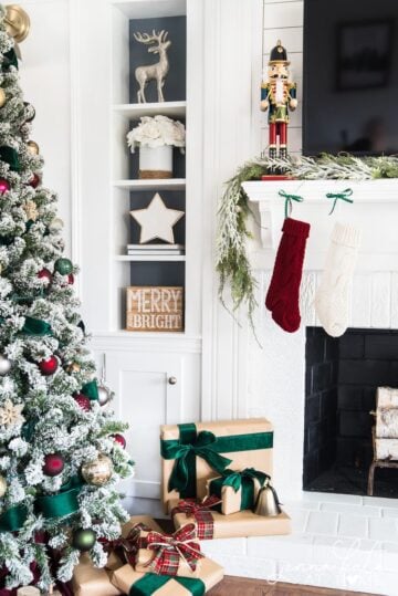 The Best Dark Red and Green Christmas Tree Decor - Jenna Kate at Home