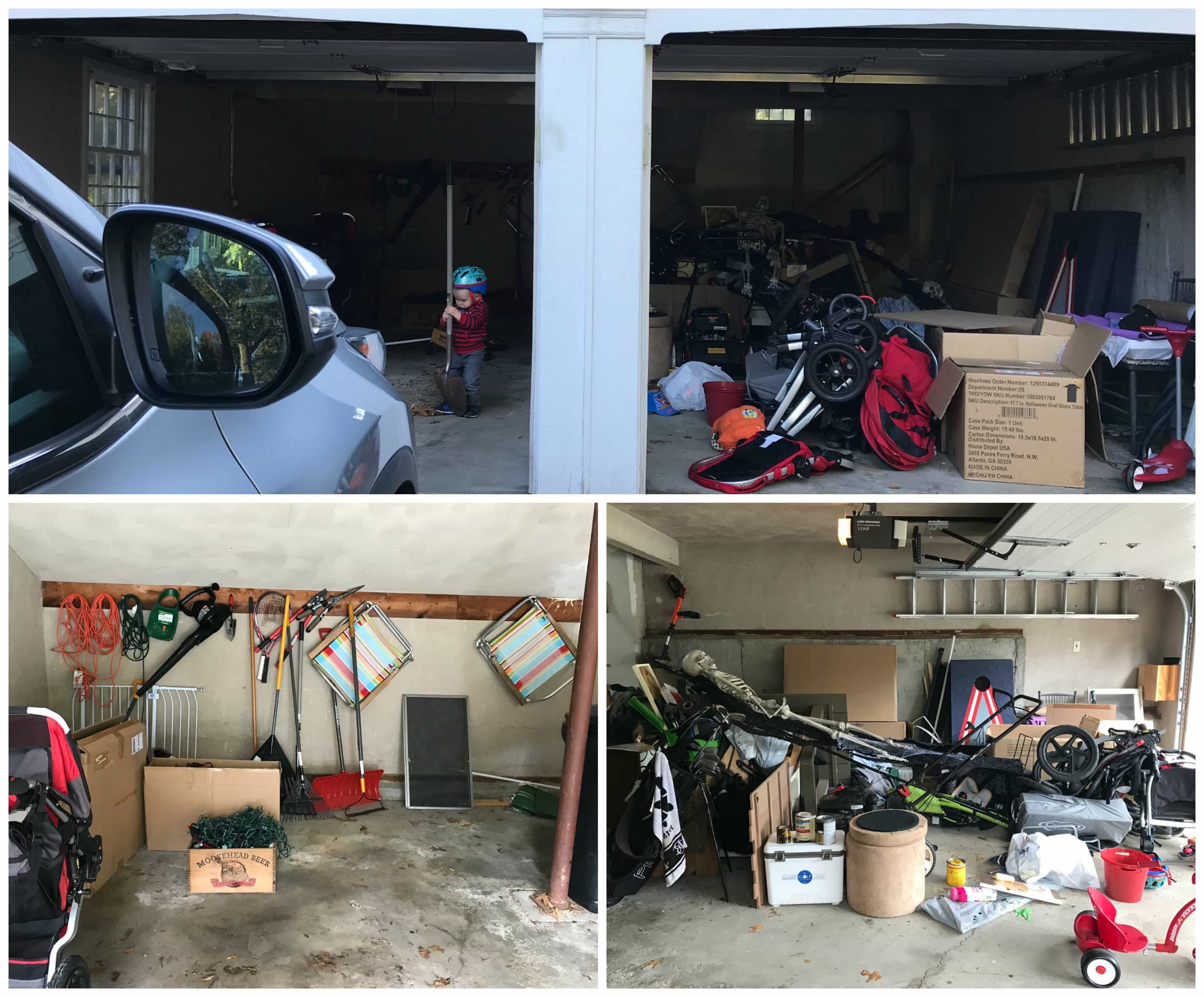 Garage makeover before and after