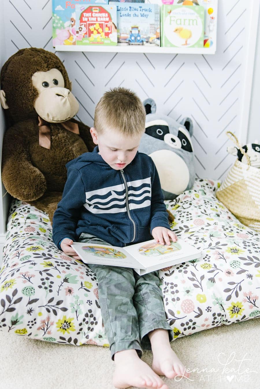 Reading corner ideas for a toddler