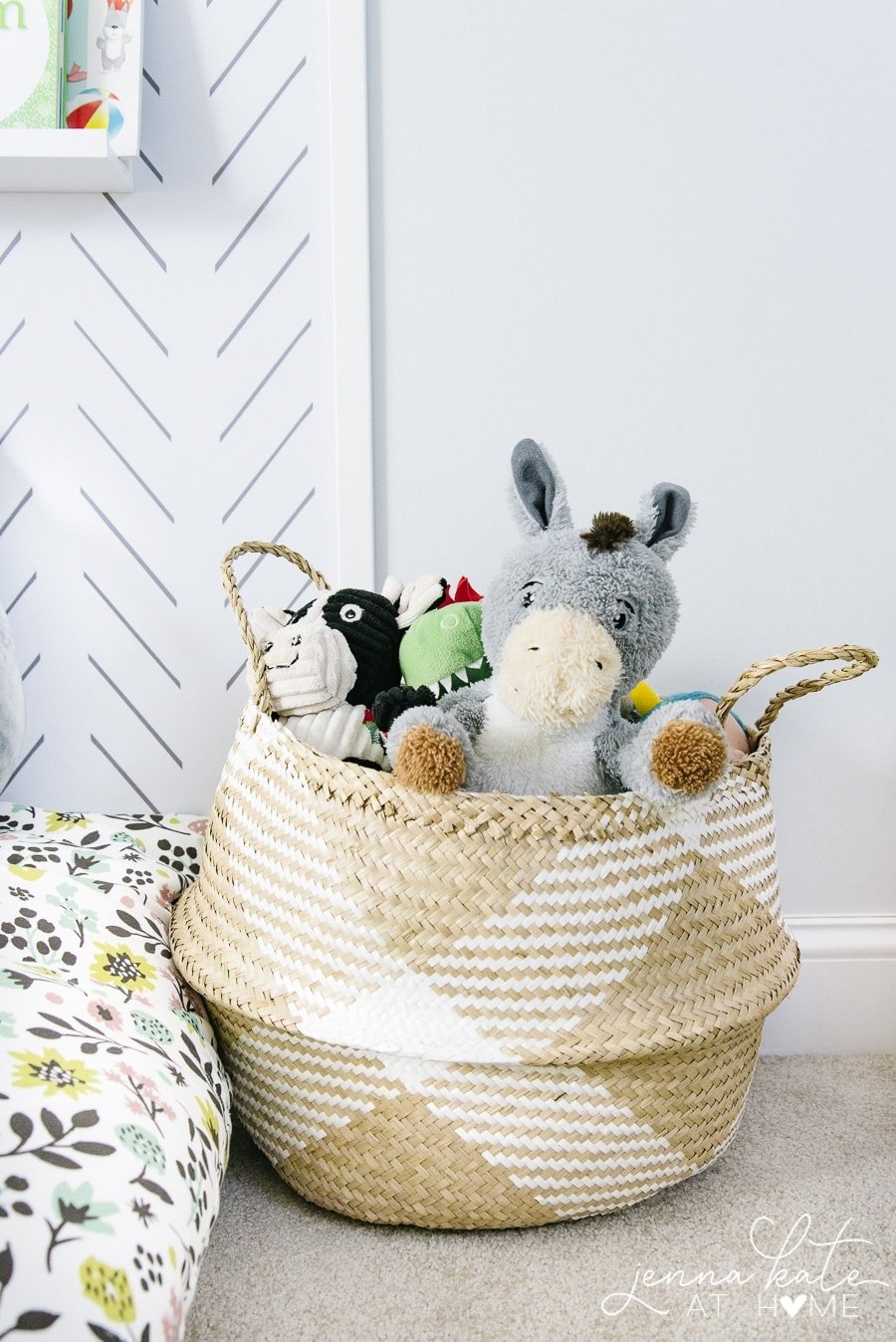 These baskets make great toy storage whether they are in a playroom or living room