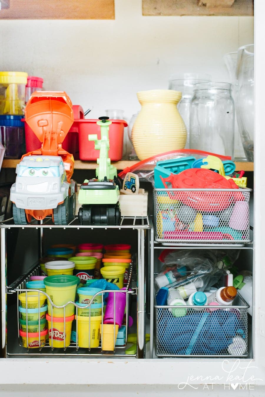 How to organize craft supplies in the kitchen