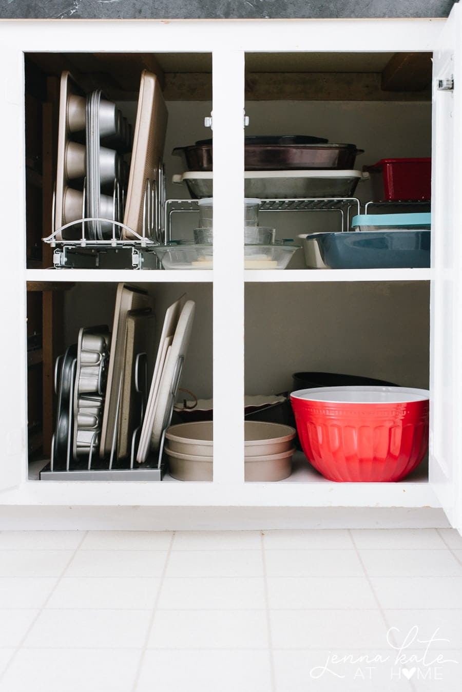 How To Organize Your Kitchen Cabinets & Create Space - Dainty Dress Diaries