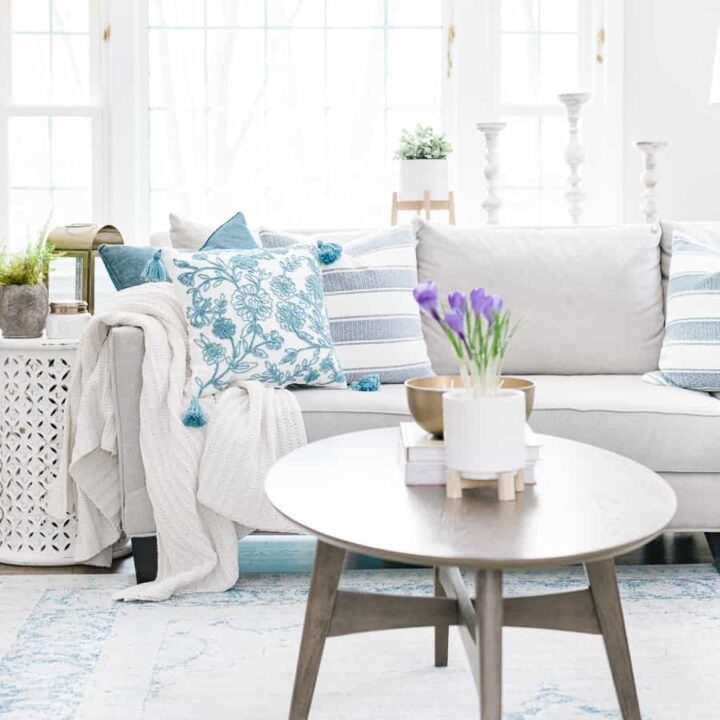 Coastal Inspired Summer Living Room - Jenna Kate At Home