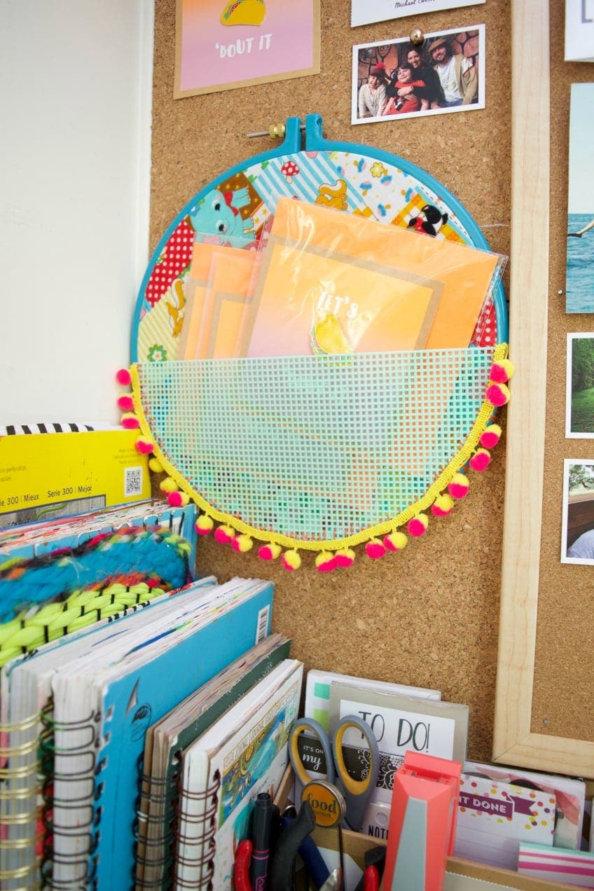 On a budget? Create your own craft room storage using your craft supplies 