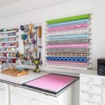 Create your own creative wall of storage The Creative Wall via In My Own Style Jenna Kate at Home