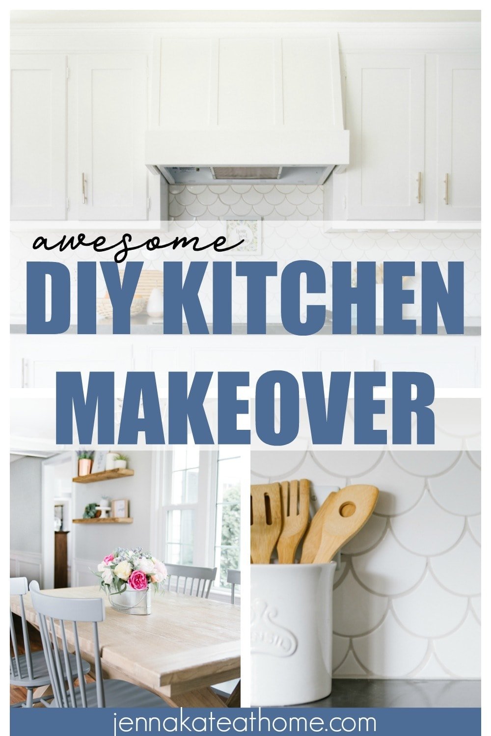 DIY kitchen makeover before and after