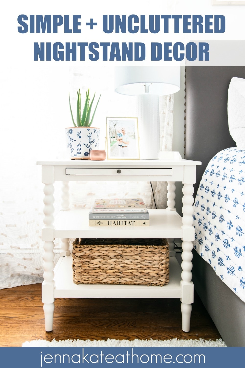 Simple and uncluttered nightstand decor ideas for your bedroom