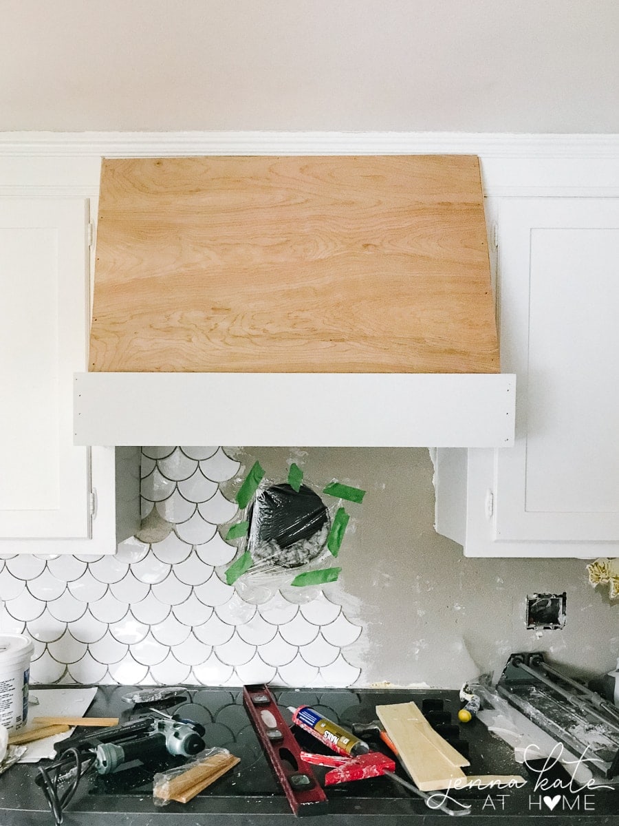 DIY Kitchen Range Hood - Shades of Blue Interiors