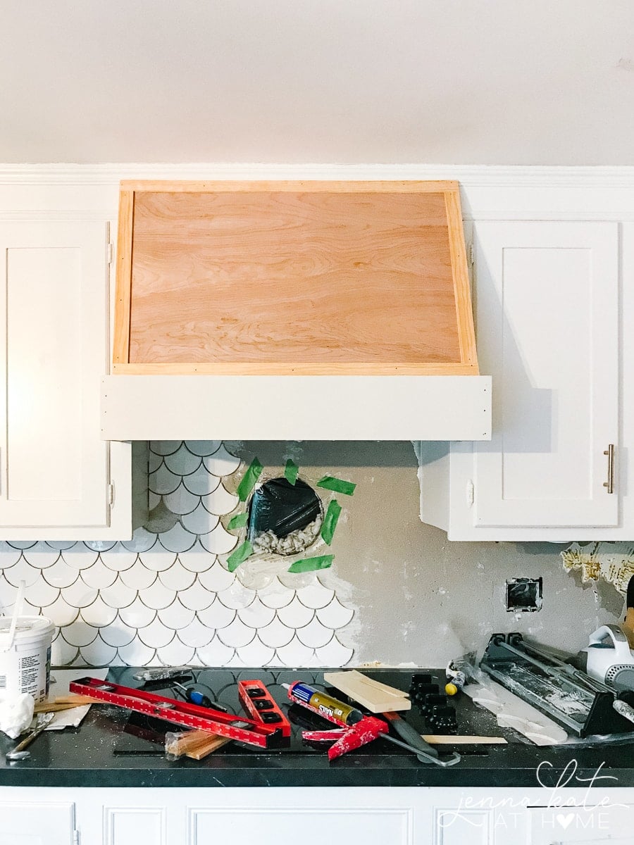 DIY Custom Vent Hood Cover • Megan Alexandra Home