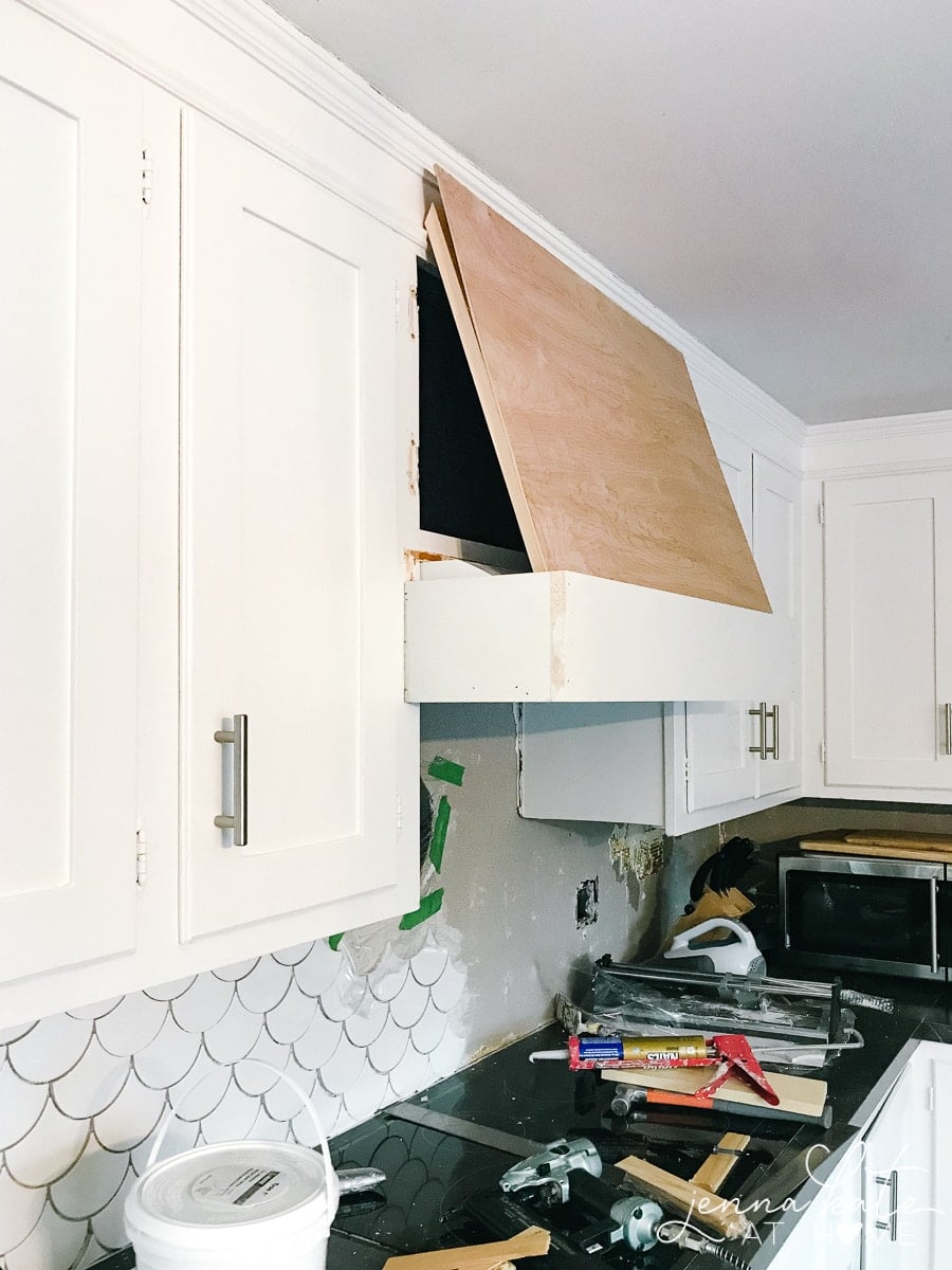 DIY Range Hood Cover - Angela Marie Made