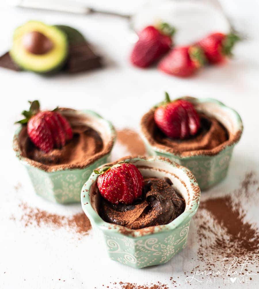 Replace sugar with maple sugar to make this avocado chocolate mousse paleo and healthy!