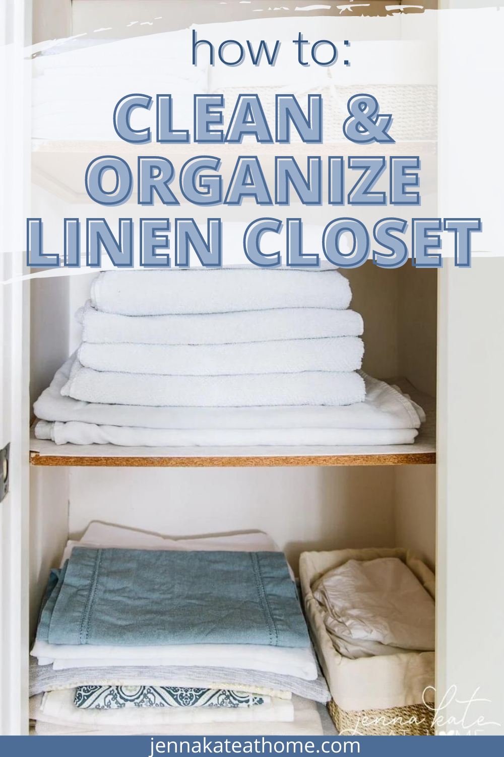 Linen Closet and Broom Closet Organization - Jenna Kate at Home