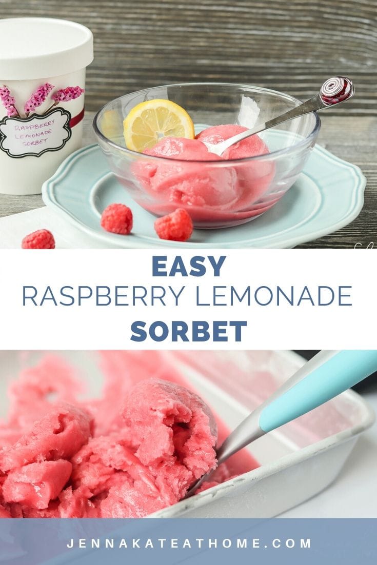 easy raspberry lemonade sorbet