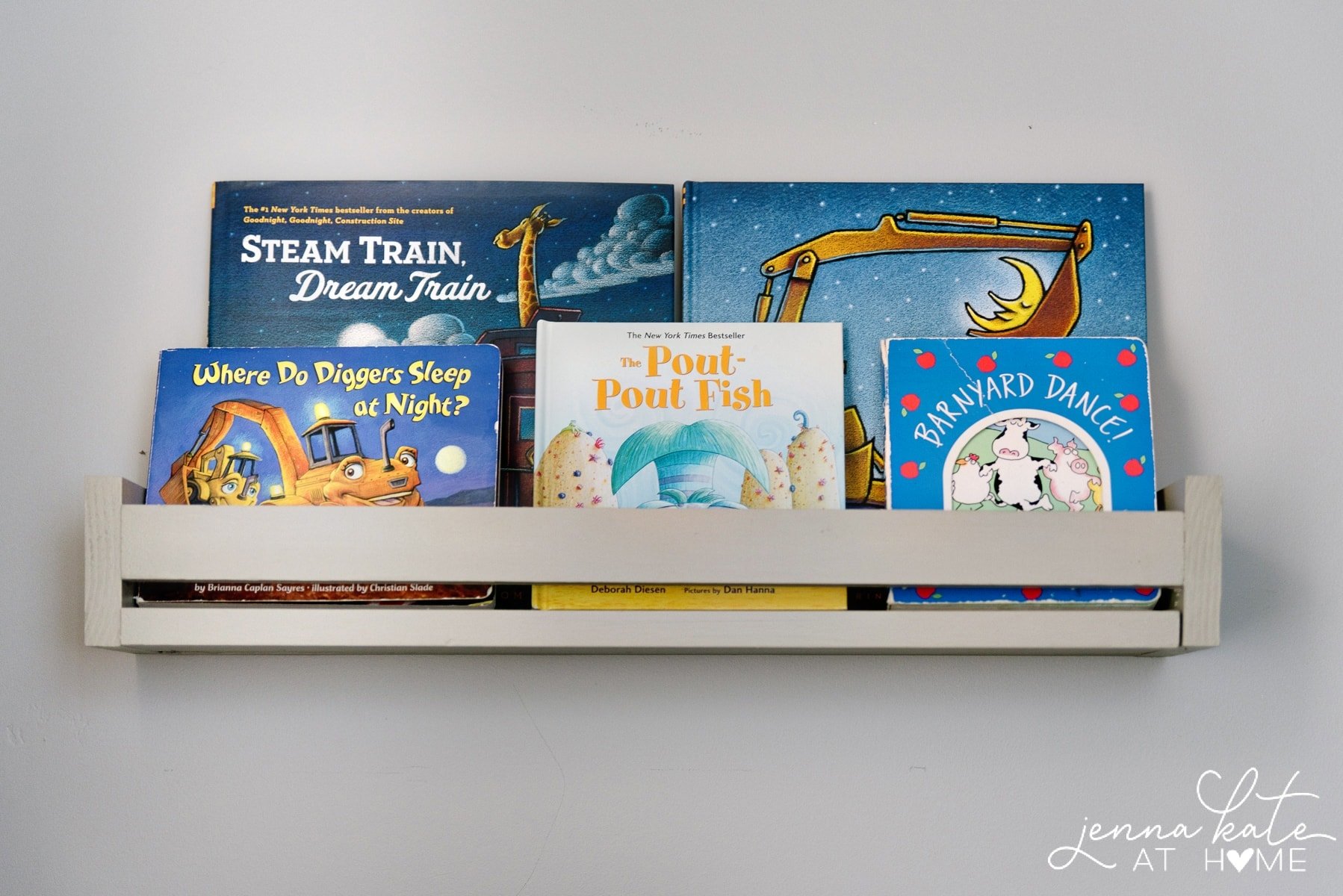 DIY Book Ledges + Toy Organization Tips