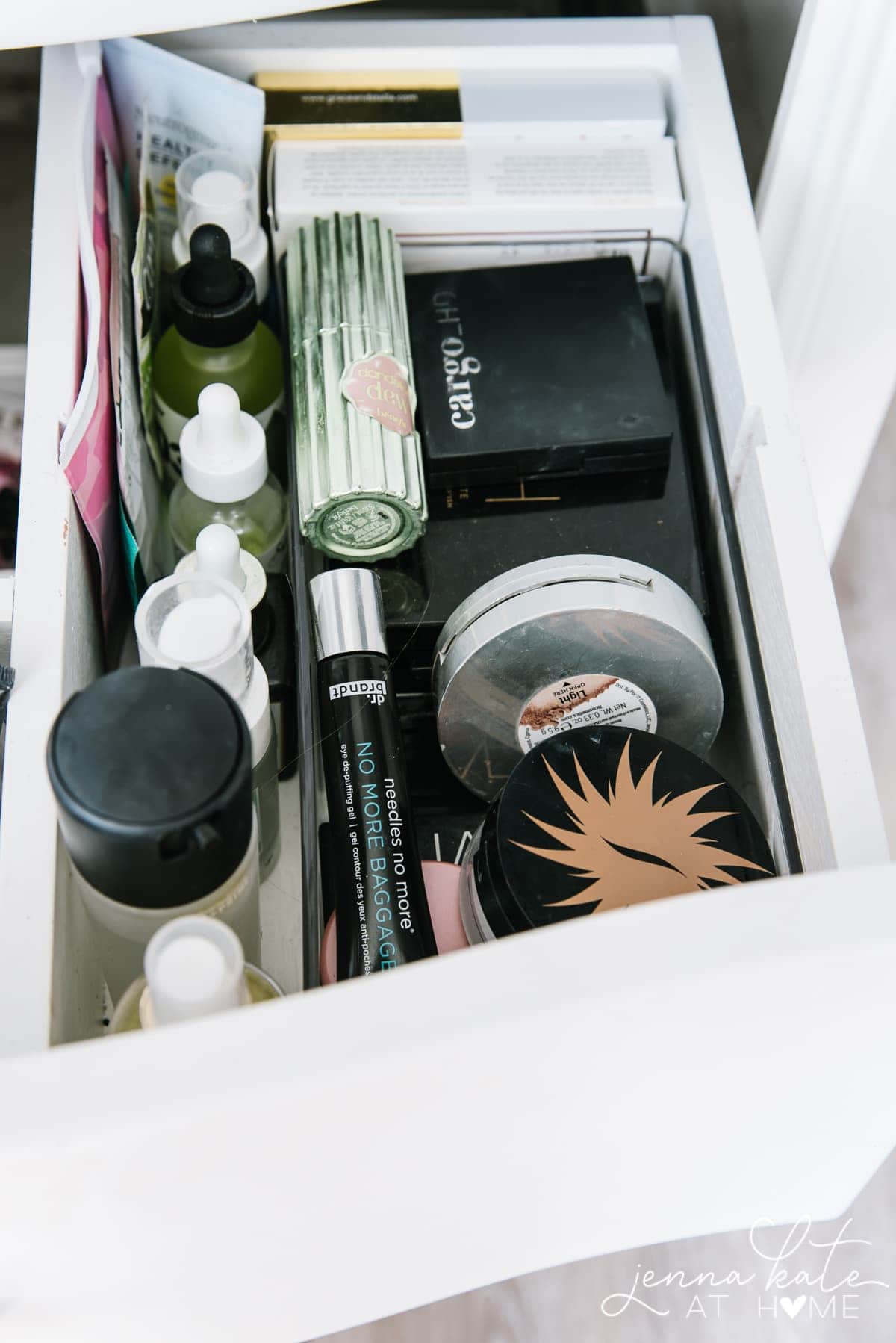 Bathroom drawer organizers