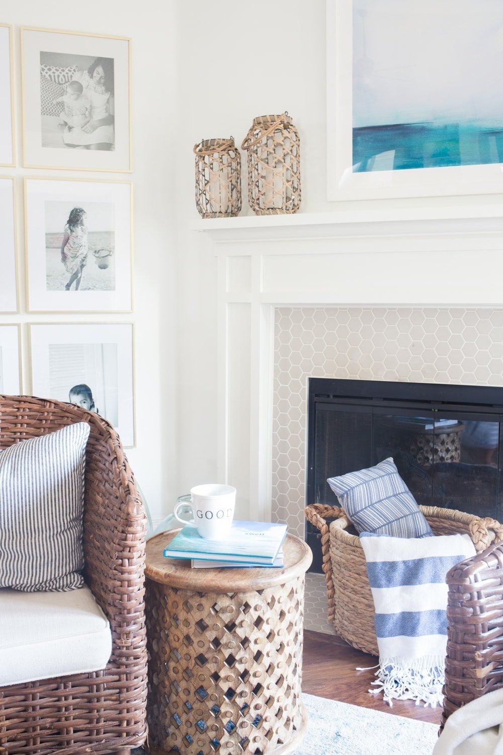 Coastal decor that's not nautical or too themed