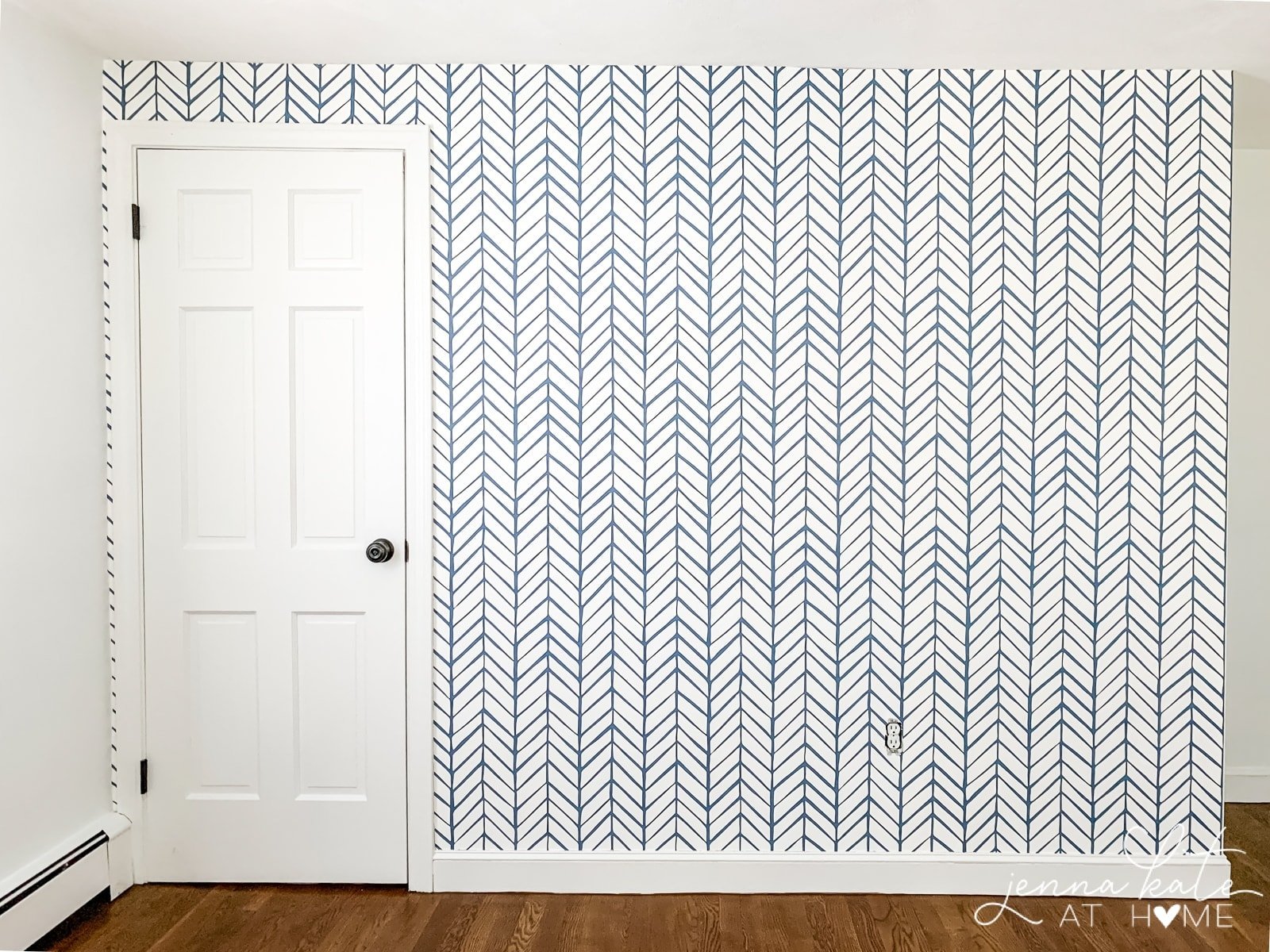 nursery wallpaper accent wall