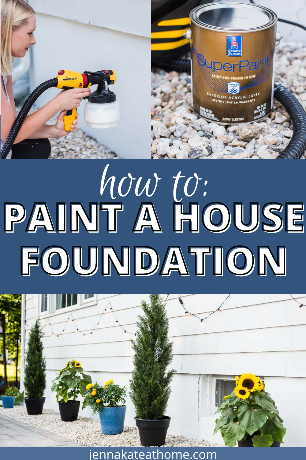 How to paint a house foundation
