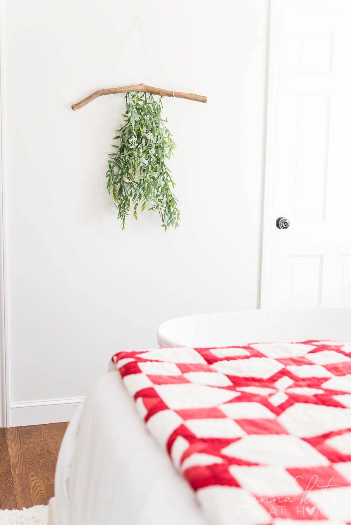 Greenery hanging from the wall