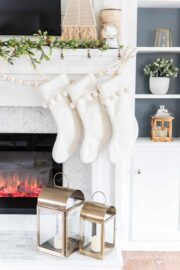 Christmas Ideas: Decorating a Mantel with A TV Above - Jenna Kate at Home