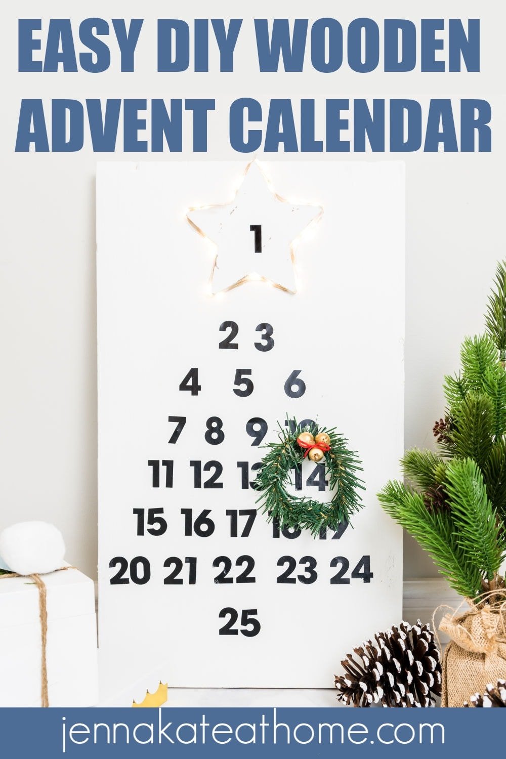 diy wooden advent calendar