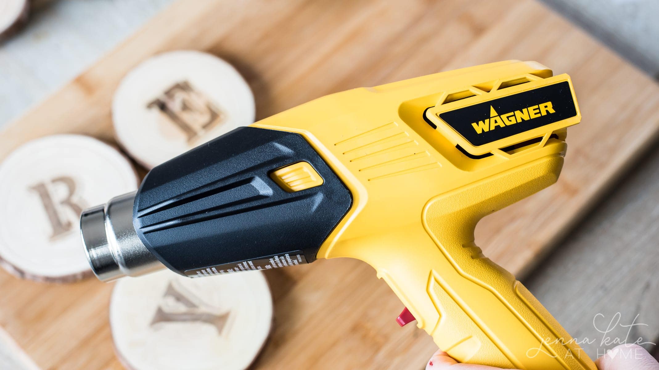 Close up of the Wagner heat gun