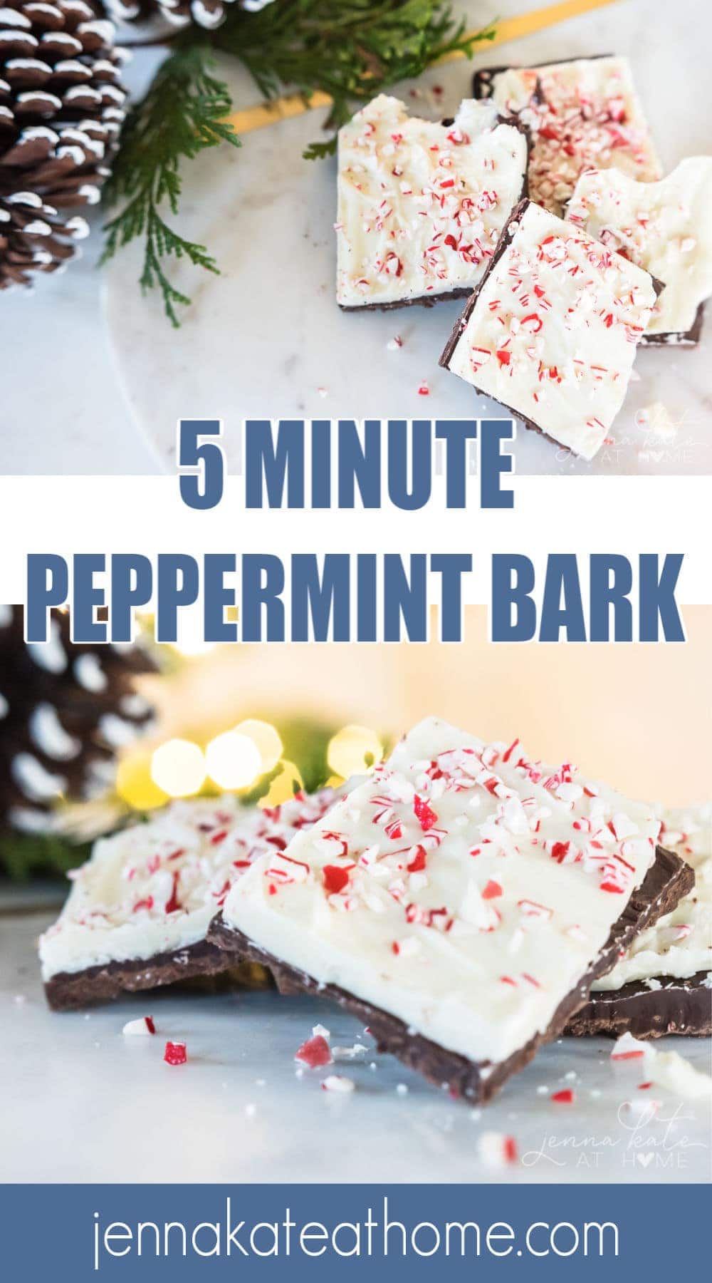 peppermint bark recipe made with Ghiradelli chocolate