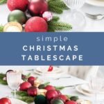 simple last minute Christmas table setting
