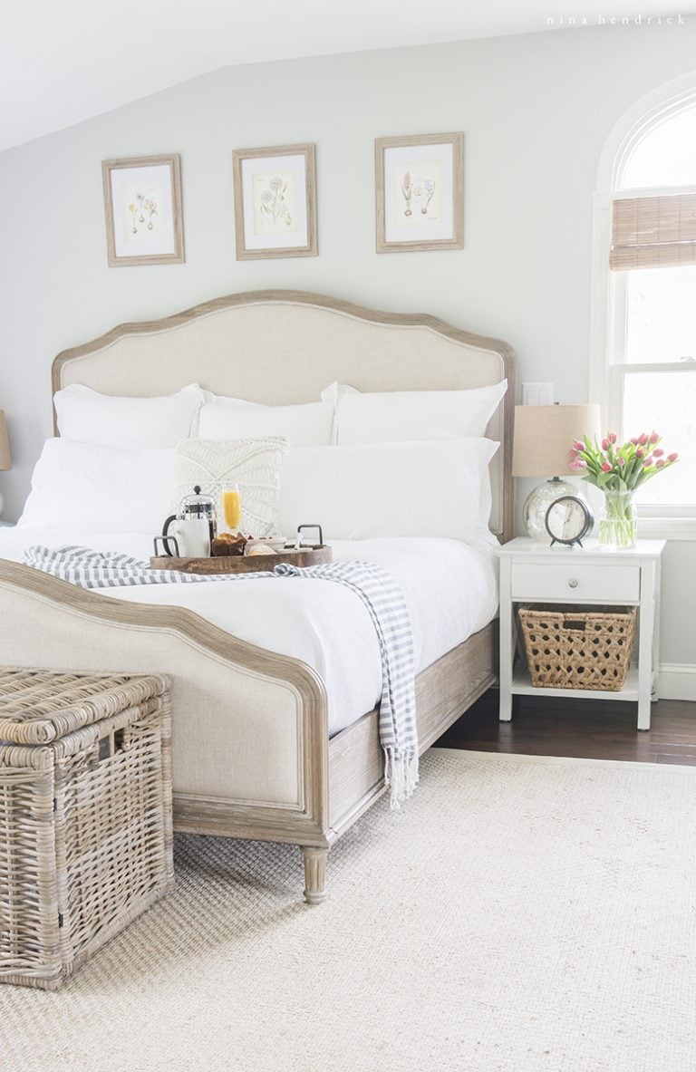 Benjamin Moore Wickham Gray Bedroom