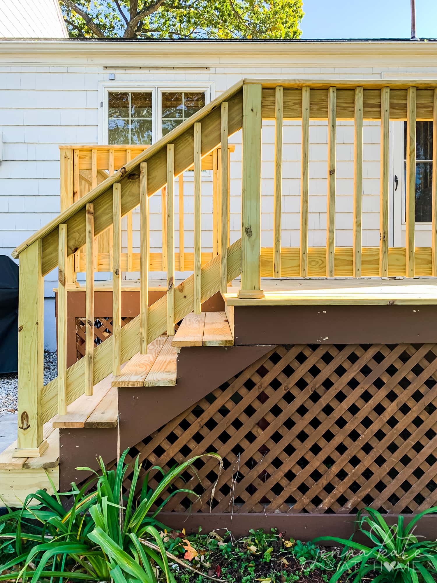 a view of our new outdoor deck