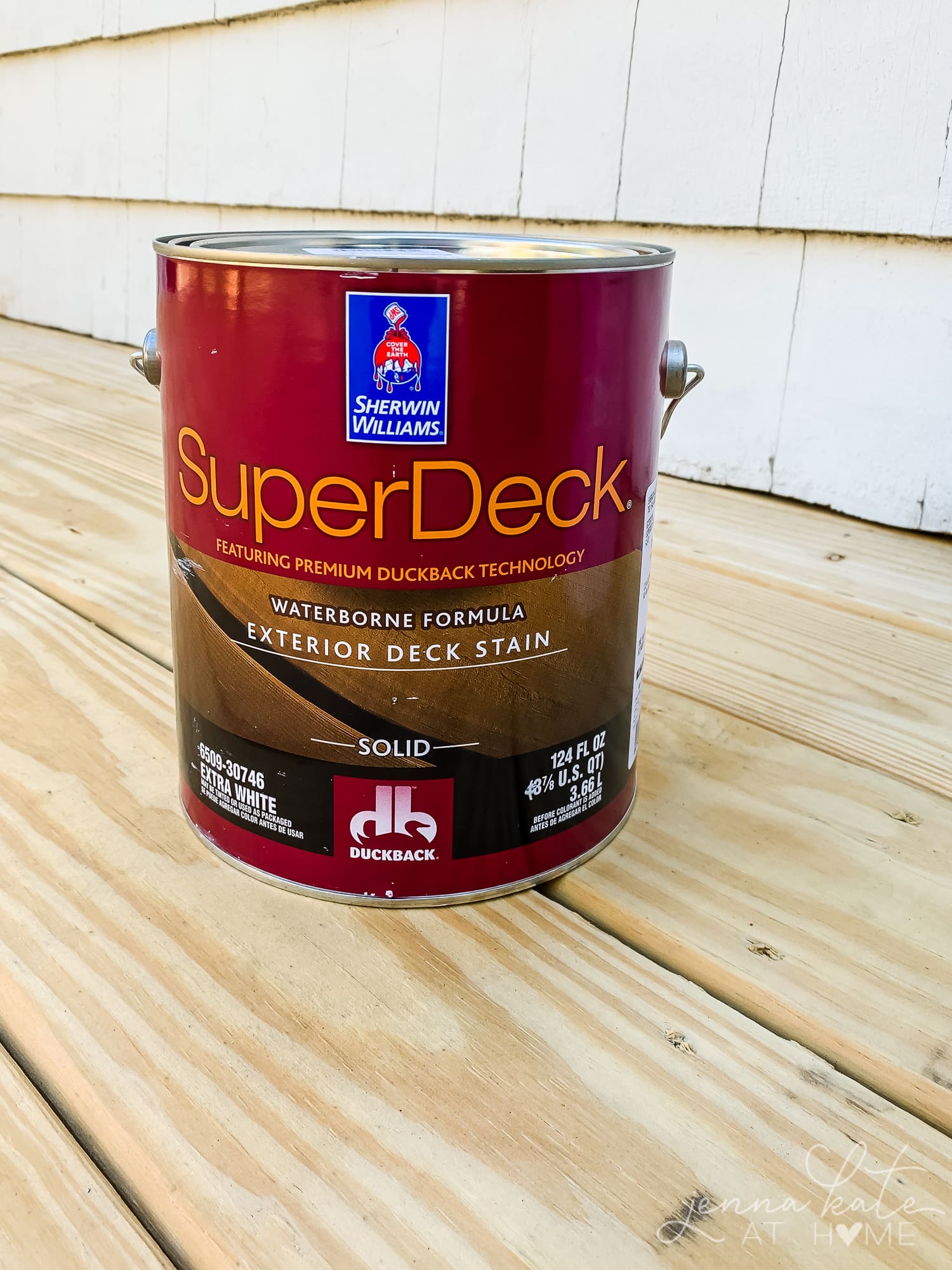 Sherwin Williams SuperDeck solid deck stain.