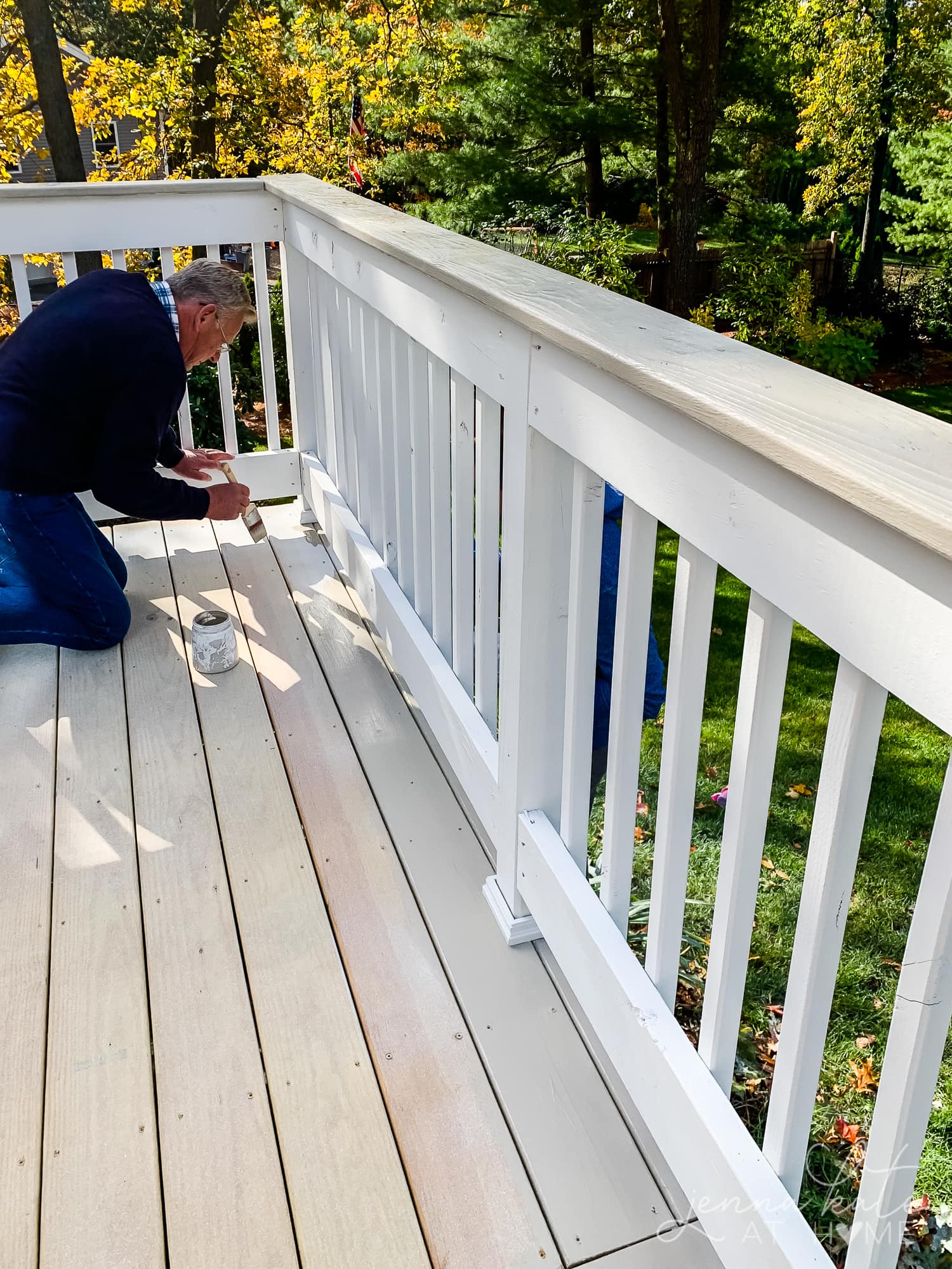 How to Paint a Deck | DIY Tutorial - Jenna Kate at Home