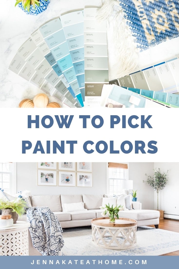 image that reads how to pick paint colors