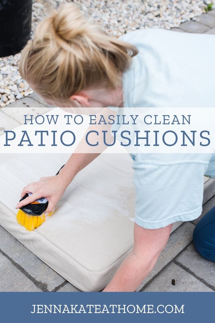 how to clean patio cushions